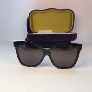 ? Original Gucci Sunglasses Gg0459Sa 002 57 Square 15-150 Gucci Brown Shaded Butterfly Ladies Sunglasses GG0459S 002  main image 4